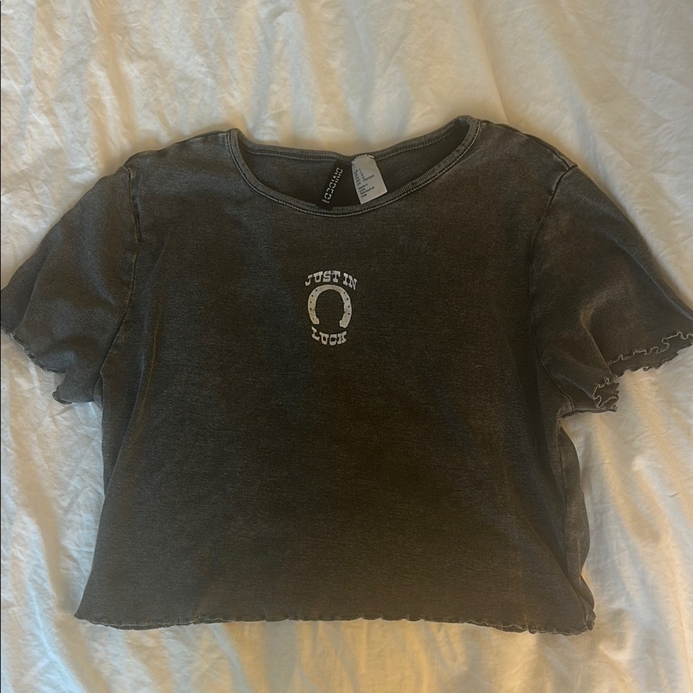 Graphic crop top